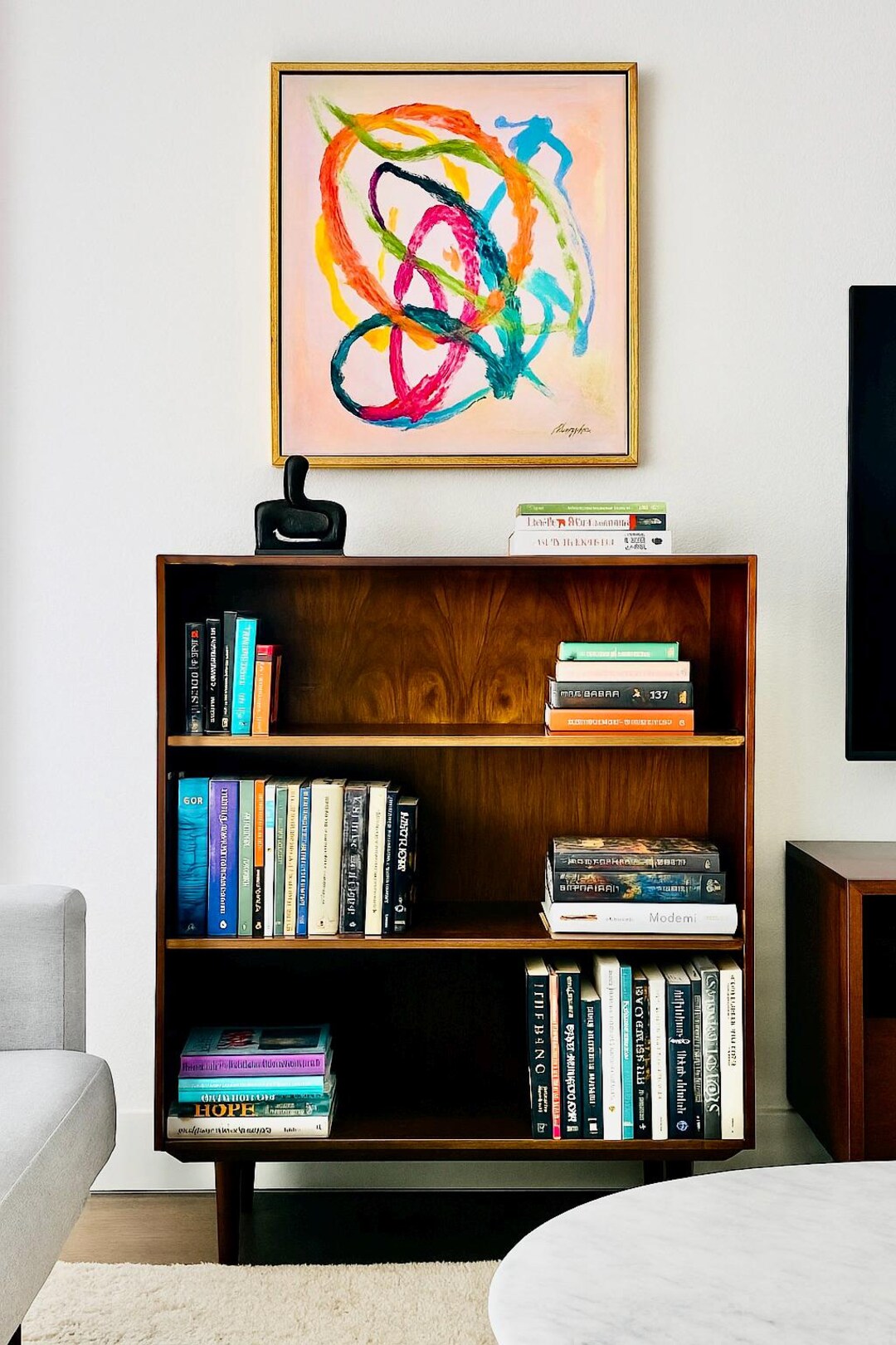 Mid Century Modern DANISH ROSEWOOD BOOKCASE, C. 1960's - Etsy