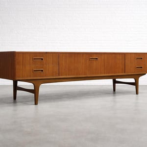 Extra Long & Low Mid Century Modern Credenza / Media Console by P. Westergaard Møbelfabrik – 1960s Danish Teak Sideboard