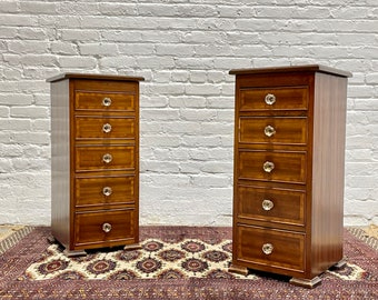 PAIR of Federal Style Mahogany CABINETS, c. early 1900's