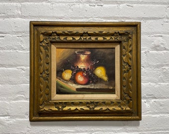 FRAMED Still Life Oil Painting ARTWORK Wall Hanging