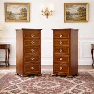 PAIR of Federal Style Mahogany CABINETS, c. early 1900's