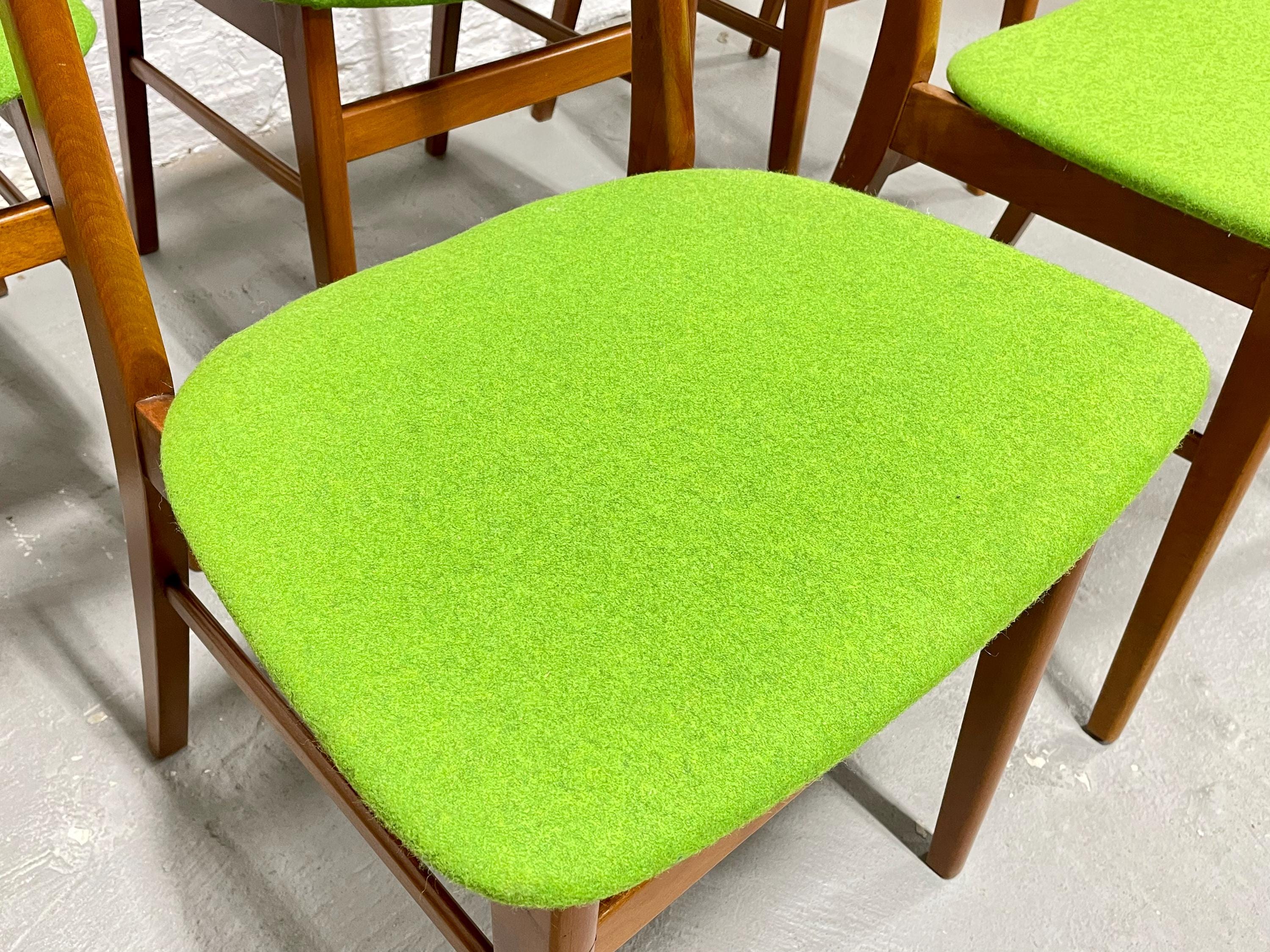 Set of 5 Mid Century MODERN Danish Teak DINING CHAIRS by Farstrup