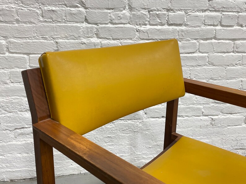 Solid WALNUT Mid Century Modern ARMCHAIR by Ebena LaSalle Inc. of Montreal, c. 1960s image 7