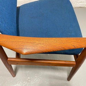 RARE Mid Century Modern DANISH Teak Model 203 Dining CHAIRS by Arne Vodder for France & Daverkosen, 1 of 6 image 10