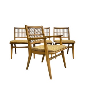 Mid Century MODERN Spindle Back DINING CHAIRS by Red Lion Furniture, Set of 4 image 10