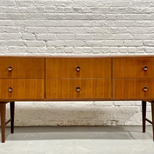 Mid Century Modern Teak Long Dresser / Sideboard, Made in Denmark. c. 1960&#39;s
