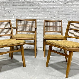 Mid Century MODERN Spindle Back DINING CHAIRS by Red Lion Furniture, Set of 4 image 4