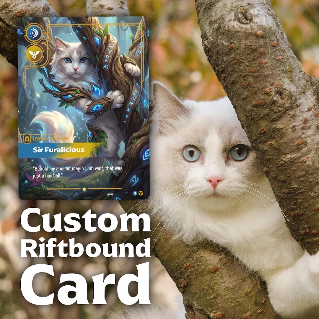 Gold Riftbound Custom Personalized Digital Riftbound Map: Custom TCG Proxy (handmade Design ...