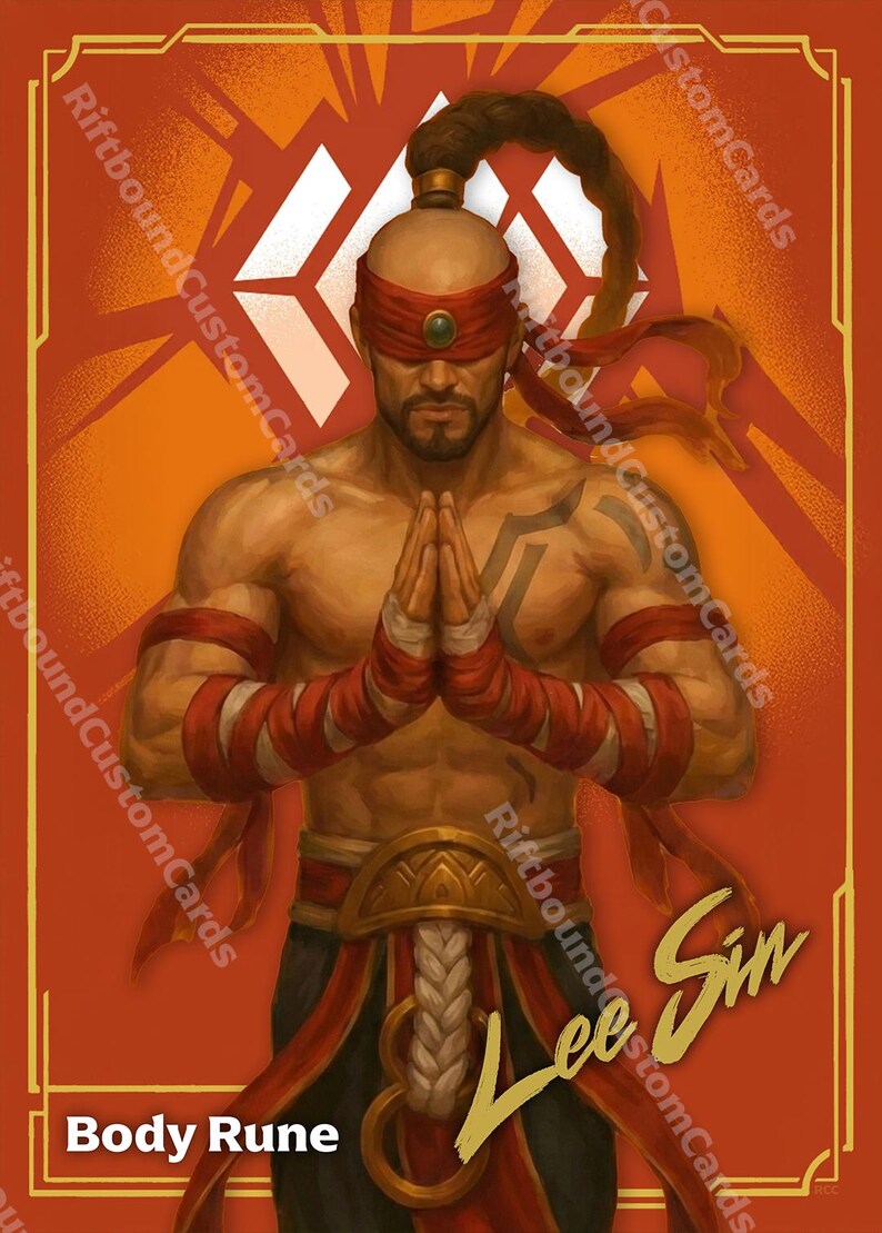Lee Sin Body Rune Riftbound TCG