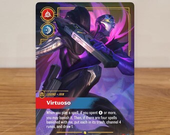 Diseño de Supervillano JHIN - Leyenda Personalizada