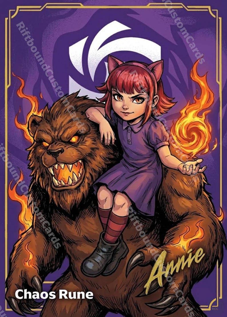 Annie Chaos Comic Rune Riftbound TCG