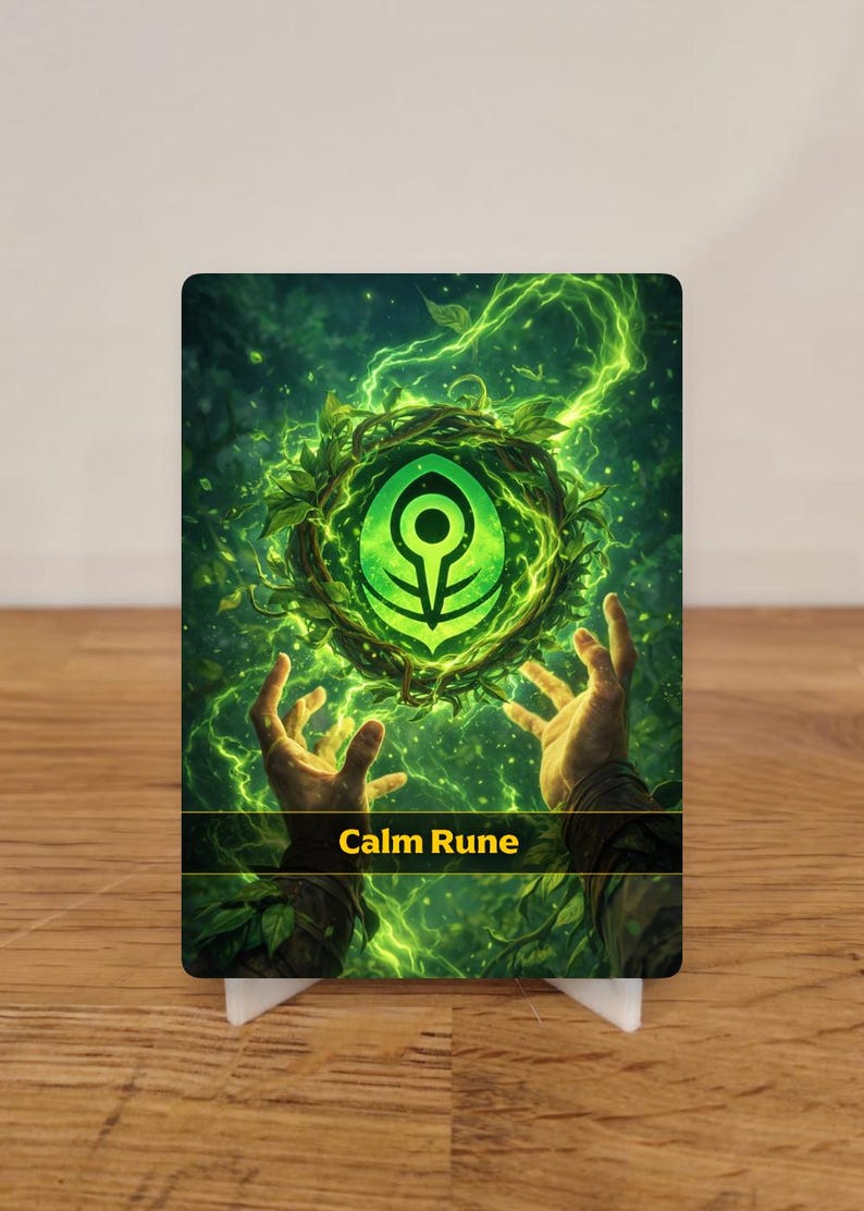 Calm Rune R&b Riftbound - Calm Rune - Proxy - Etsy.de
