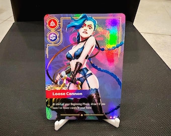 Jinx - Riftbound TCG Custom Alt Art Legend Card *foil* & *emboss