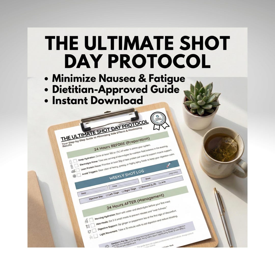 Glp Checklist.pdf GLP-1 Shot Day Protocol | Dietitian Approved | Semaglutide ...