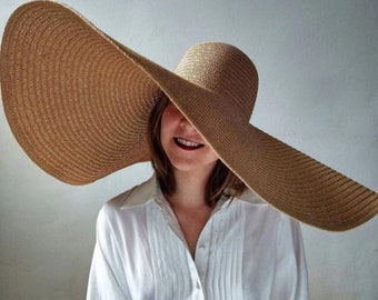 Bishilin Straw Hat Summer for Women Wooden-Ear Beach Hat Travel Case Bishilin Straw Hat Summer for Women Wooden-Ear Beach Hat Travel Case