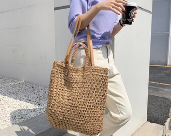 large wicker bag