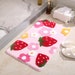 Adorable Water-absorbent Foot Pad | Cute Strawberry Floor Mat | Non-Slip Bath Mat Bedroom 