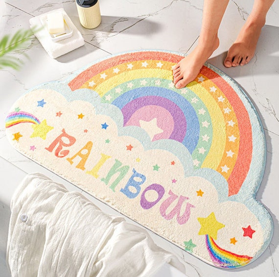 Rainbow Doormat Mats Living Room Carpet Nonslip Mats Etsy