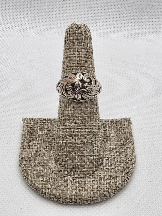 Handcrafted Sterling Silver Scrollwork Ring — EU … - image 1