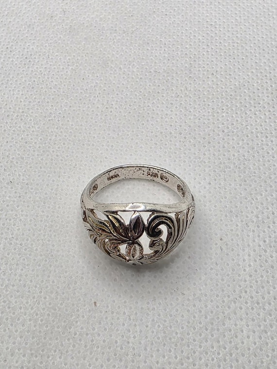 Handcrafted Sterling Silver Scrollwork Ring — EU … - image 6
