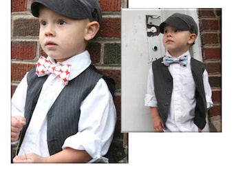 Little Boy Bow Tie INSTANT DOWNLOAD Pattern - Instructions for sewing a Custom Fit, All Sizes - PDF Pattern - Tutorial