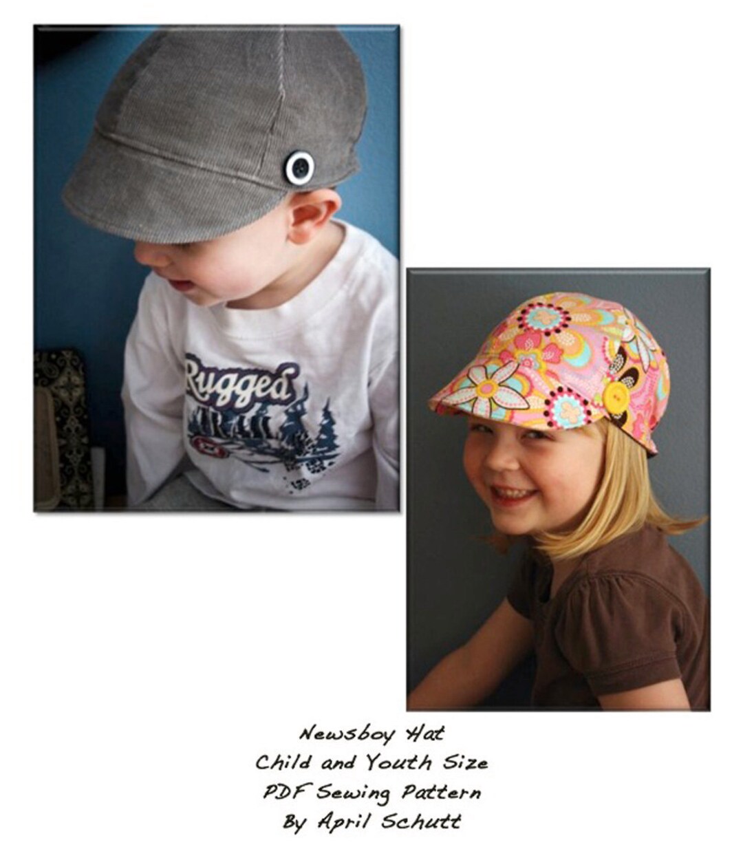 Newsboy Hat PDF Sewing Pattern INSTANT DOWNLOAD Tutorial Unisex Child ...