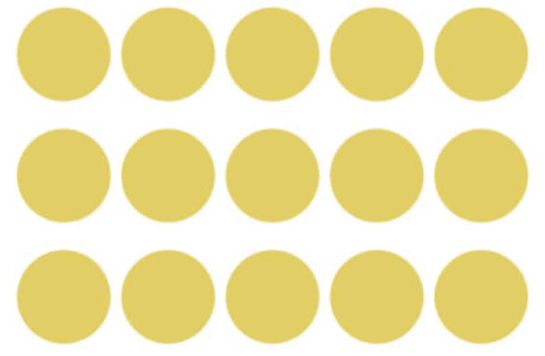 Metallic Gold Circles Vinyl Decals Nursery Wall Decal Etsy