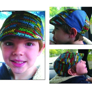 Newsboy Hat PDF Sewing Pattern INSTANT DOWNLOAD tutorial Unisex Child and Youth Size image 3