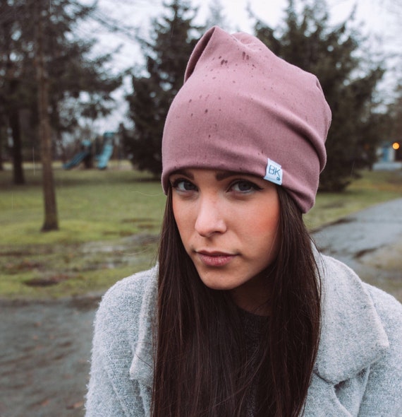 Rose Bamboo Fleece or Jersey Slouch 