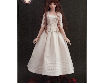 Taille SD Pull jupe robe et corset Haut BJD Vêtements Patron PDF Modèles anglais noms et clé de couture inclus