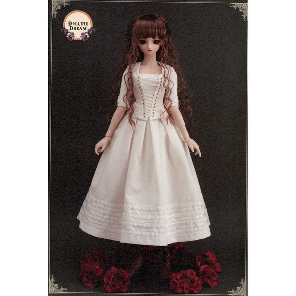 Taille SD Pull jupe robe et corset Haut BJD Vêtements Patron PDF Modèles anglais noms et clé de couture inclus