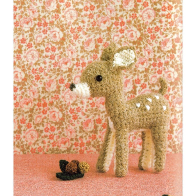 Amigurumi Doe Plush Crochet Pattern PDF Japanese Crochet Charts image 1