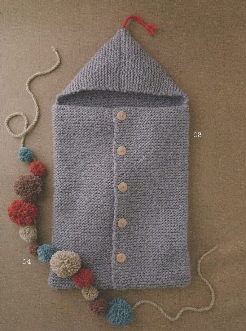 ENGLISH Super Easy Baby Sleeping Bag Knitting Pattern PDF | Etsy