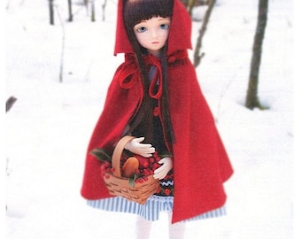 SD 5 pieces Red Riding Hood Outfit Sewing Pattern PDF English templates names and Sewing key included