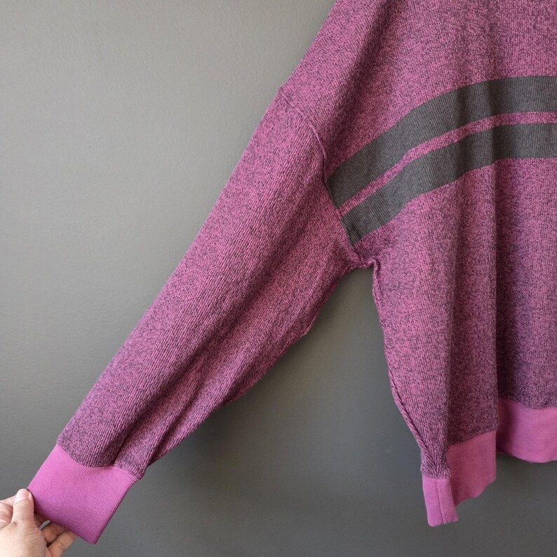 Urban Outfitters BDG Women's Cameron Henley Sweater Size M Purple Grunge Y2k Bild 4