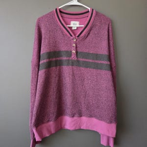 Urban Outfitters BDG Women's Cameron Henley Sweater Size M Purple Grunge Y2k Bild 1