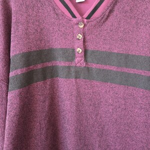 Urban Outfitters BDG Women's Cameron Henley Sweater Size M Purple Grunge Y2k Bild 2
