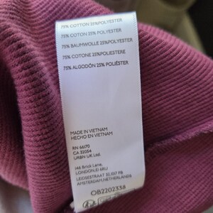 Urban Outfitters BDG Women's Cameron Henley Sweater Size M Purple Grunge Y2k Bild 7