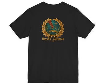 Vintage Havana-American Antique Artwork Shirt, Retro Graphic Tee - Bella Canvas 3001 Unisex