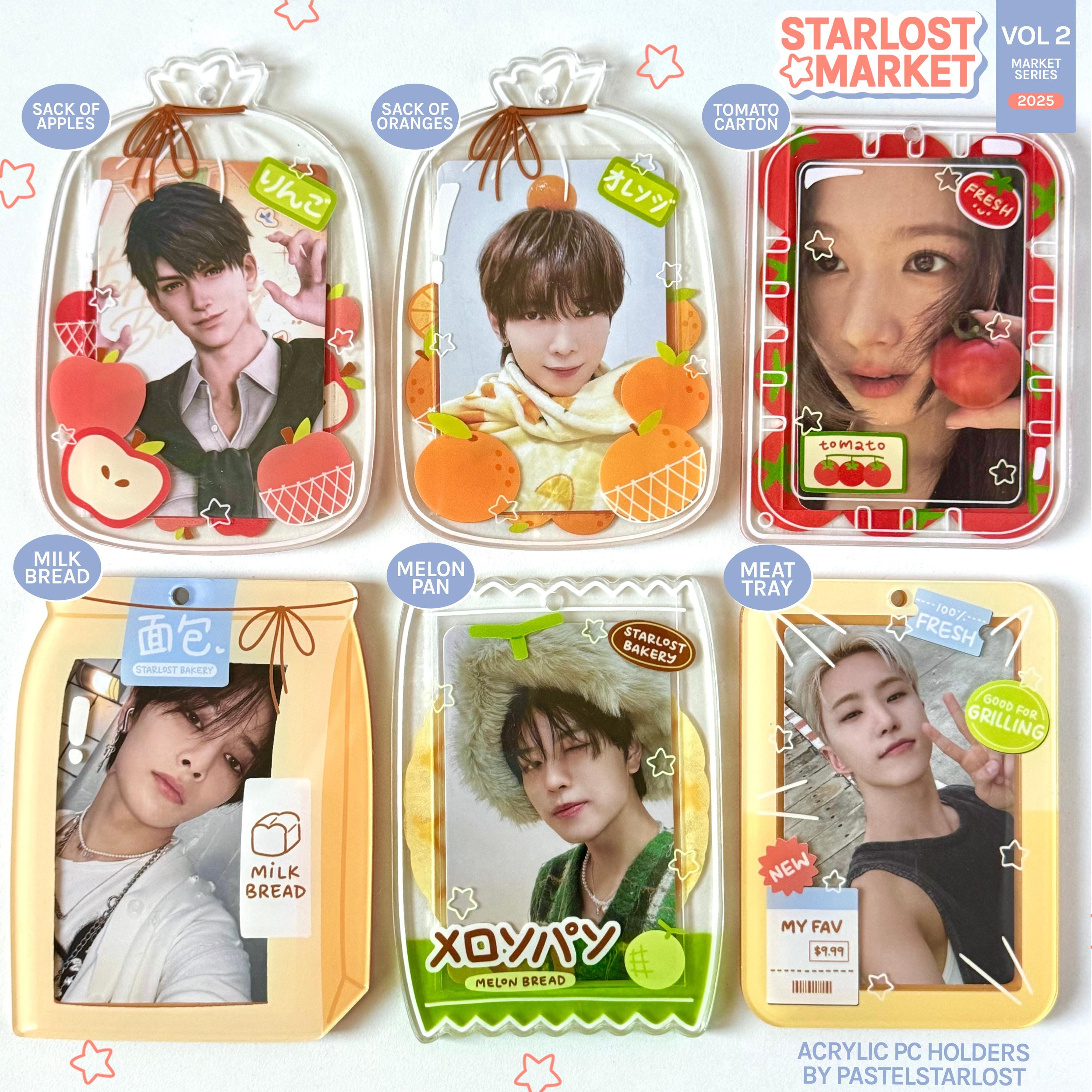 Sack of Oranges Acrylic Photocard Holder Keychain - Etsy