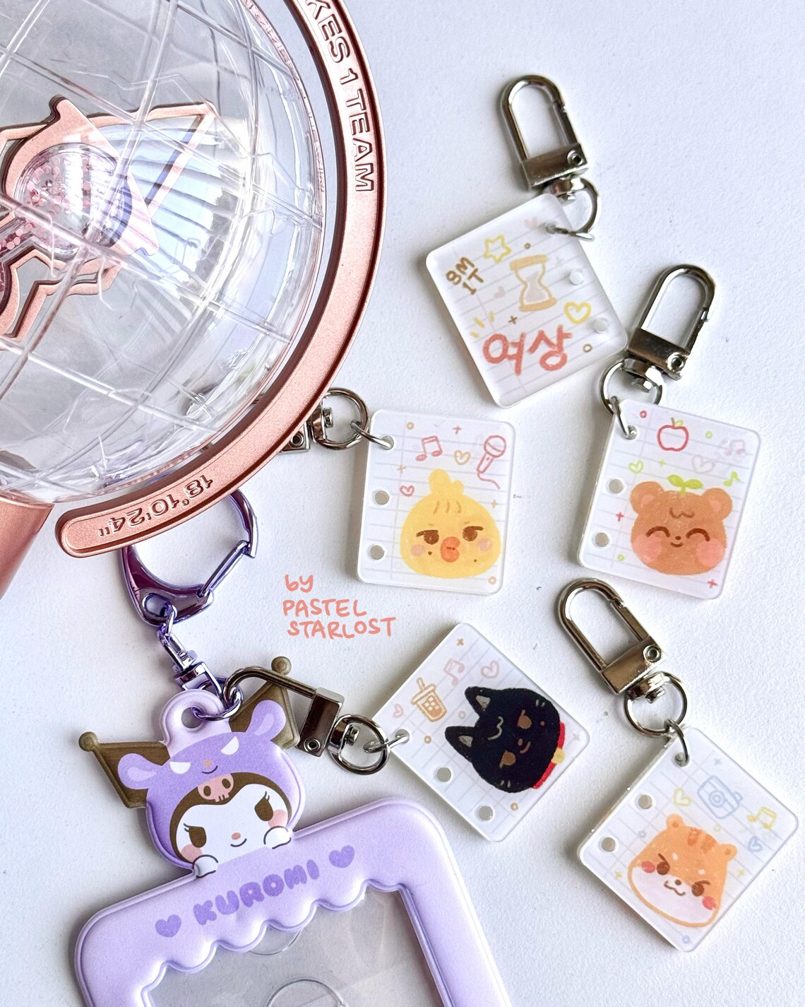 Aniteez Keychains Ateez Aniteez Doodle Letter Keychain Acrylic Charm - Etsy