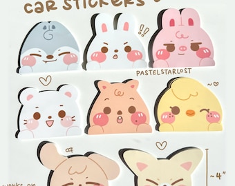 Pegatina de vinilo resistente a la intemperie para coche de Stray Kids Kpop SKZ Skzoo