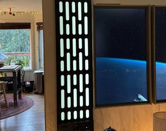 Star Wars Death Star-wandpaneel LED verlicht galactisch display Dimbare achtergrond v1.0