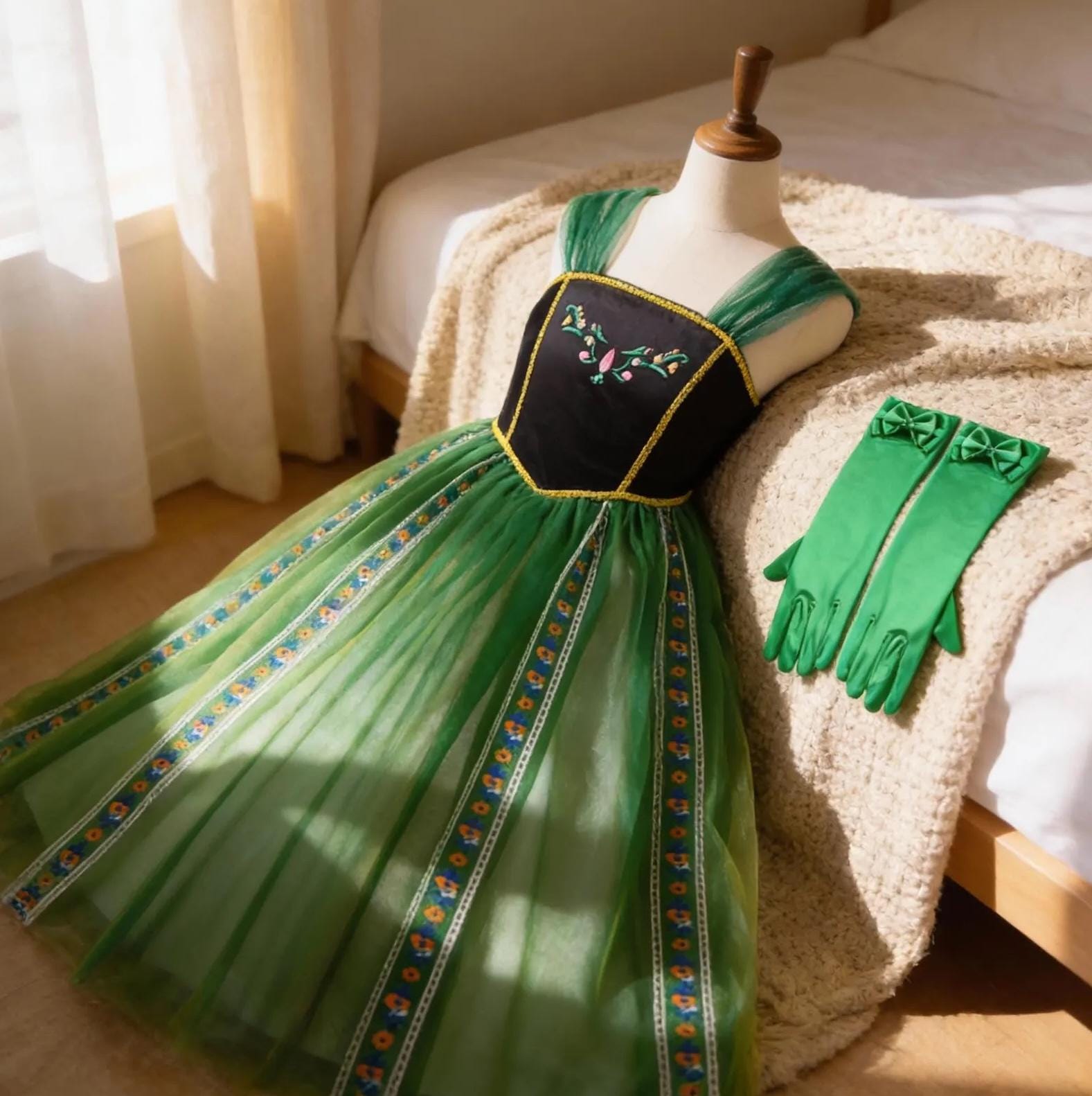 Green Anna Dress - Etsy