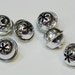Snowflake Silver Jingle Bells, 13mm Shiny Metal Craft Ringing Bells, Jewelry Pendant Charms, Tiny Feather Tree Ornaments, 6 itsyourcountry