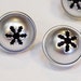 13mm Silver Jingle Bells, Pewter Look Matte Finish Metal Snowflake Craft Bells, Charms, Pendants, Embellishments set of 6 itsyourcountry