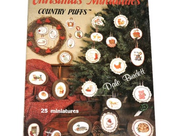 Country Christmas Miniatures Cross Stitch Etsy