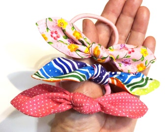 Items Similar To Summer Pony Tail Holders Elastic Hair Ties Pink