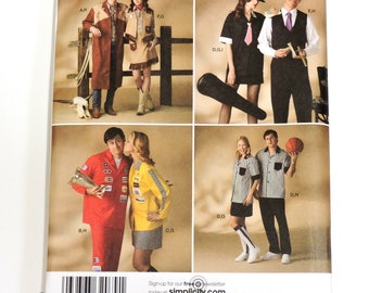 Adults & Teens Costume Pattern Simplicity 2797 Halloween Dress Up Sz XS-XL Cowboy Cowgirl Gangster Race Car Driver Uncut itsyourcountry