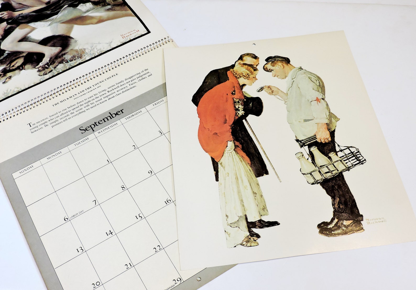 Norman Rockwell Calendars Vintage 1981 & 1995 Pictures to Etsy
